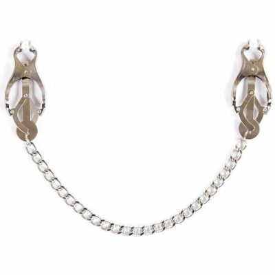 MORSETTI PER CAPEZZOLI METALLICI FETISH OHMAMA E CATENA