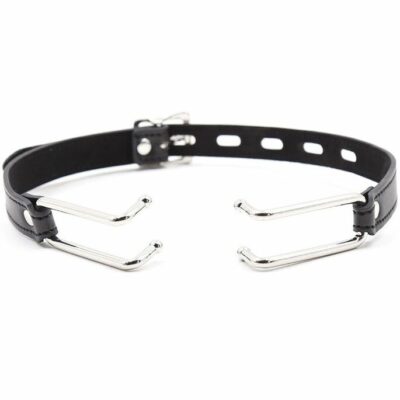 GAG A GANCIO IN METALLO OHMAMA FETISH CON CINTURINO IN PU