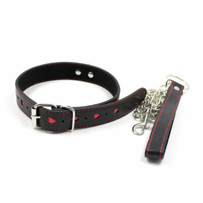 OHMAMA FETISH HEART INLAY NECK COLLAR