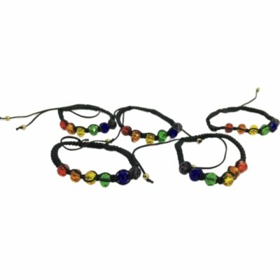 PRIDE – BRACCIALE CON PERLINE BANDIERA LGBT