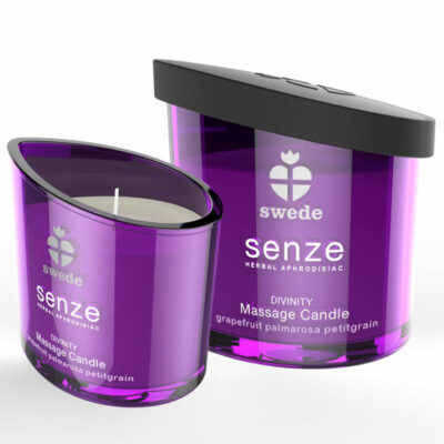 CANDELA DA MASSAGGIO SWEEDE SENZE DIVINITY – POMPELMO, PALMAROSA, PETITGRAIN