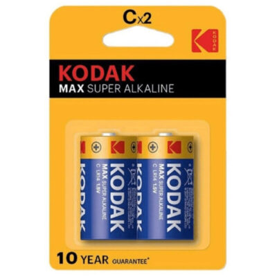 BATTERIA ALCALINE KODAK MAX C LR14 2 UNITÀ