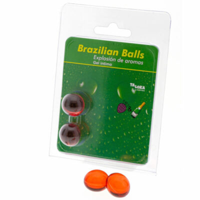 TALOKA – 2 PALLINE BRASILIANI FRAGOLE E CHAMPAGNE GEL INTIMO