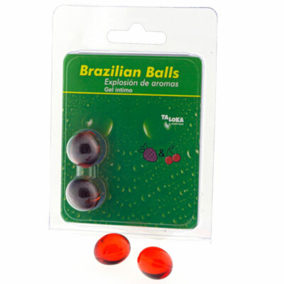 TALOKA – 2 PALLINE BRASILIANI GEL INTIMO FRAGOLA E CILIEGIA