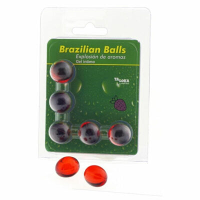 TALOKA – 5 PALLINE BRASILIANI GEL INTIMO ALLA FRAGOLA