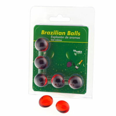 TALOKA – 5 PALLINE BRASILIANI FRAGOLE E CHAMPAGNE GEL INTIMO