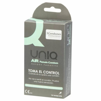PRESERVATIVO FEMMINILE SENZA LATTICE UNIQ AIR 3 UNITÀ