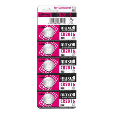 MAXELL BATTERIA LITIO CR2016 3V 5UDS