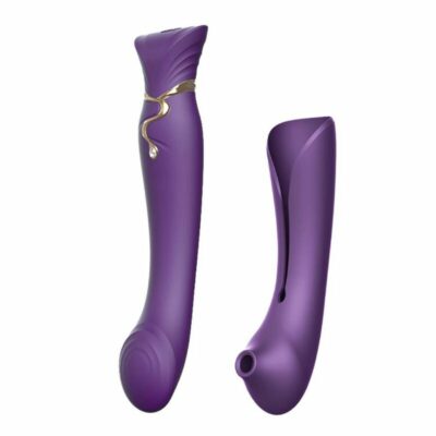 ZALO – QUEEN SET PULSE WAVE CLIT STIM PURPLE