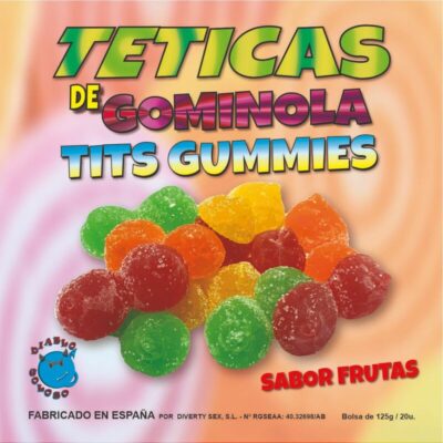 DIABLO GLOSOSO – SCATOLA DI TETTE DI ZUCCHERO GUSTO FRUTTA 6 COLORI E GUSTI MADE IS SPAIN /es/pt/en/fr/it/