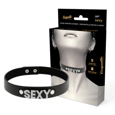 COQUETTE CHIC DESIRE CHOKER ARTIGIANALE IN PELLE VEGAN – SEXY