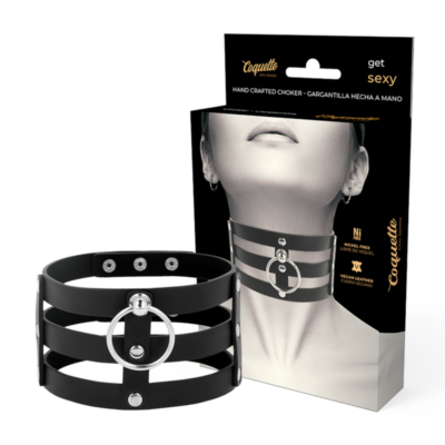 COQUETTE CHIC DESIRE CHOKER ARTIGIANALE IN PELLE VEGAN – FETISH