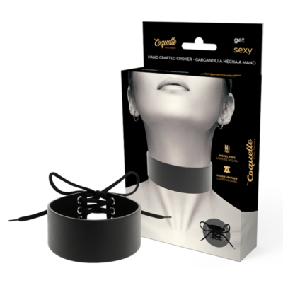 COQUETTE CHIC DESIRE CHOKER ARTIGIANALE IN PELLE VEGAN
