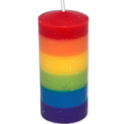 PRIDE – CANDELA GRANDE CON BANDIERA LGBT