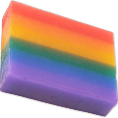 PRIDE – SAPONE LUCIDO PROFUMATO FRUTTATO CON PORTASAPONE IN CERAMICA BIANCA