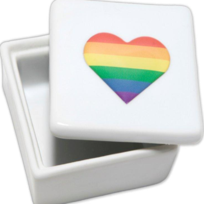 PRIDE – PORTAGIOIE QUADRATO QUADRATO CON CUORE LGBT