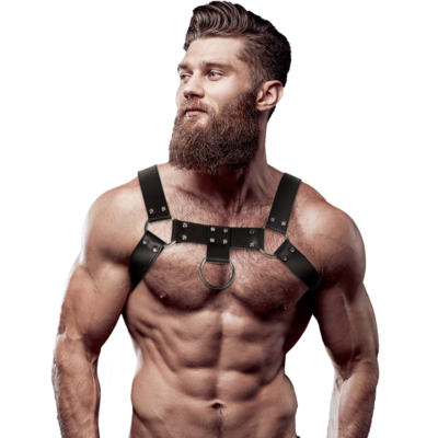 FETISH SUBMISSIVE ATTITUDE – ECO LEATHER CHEST STRAP HARNESS MEN