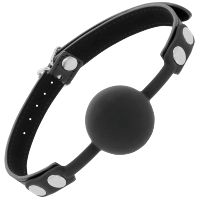 DARKNESS BALL GAG IN SILICONE NERO