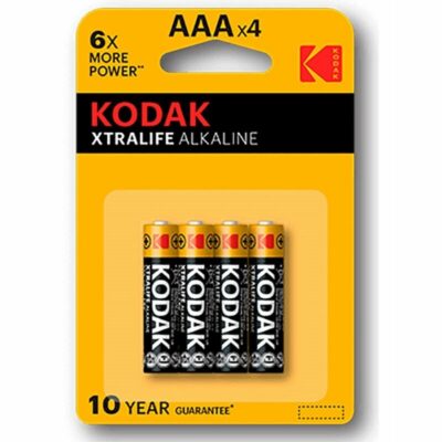 BATTERIA ALCALINA KODAK XTRALIFE AAA LR03 BLISTER * 4