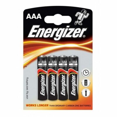 BATTERIA DI ALIMENTAZIONE ALCALINA ENERGIZER AAA LR03 * 4