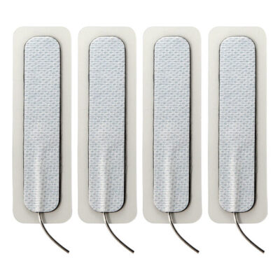 ELECTRASTIM 4 X PIASTRE AUTOADESIVE LUNGHE 1,5 CM X 7,5 CM