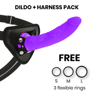 DELTA CLUB TOYS ARNES + DONG SILICONE VIOLA 20 X 4 CM
