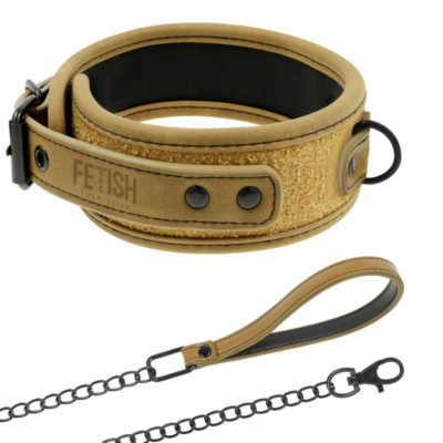 COLLARE SOTTOMISSIVO DI ORIGINE FETISH CON GUINZAGLIO