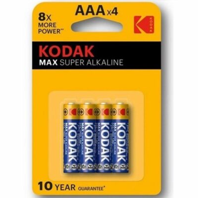 BATTERIA KODAK MAX SUPER ALCALINA AAA LR03 BLISTER * 4